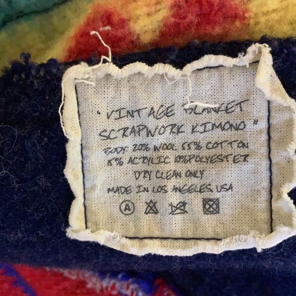 Greg Lauren, Vintage Blanket Scrapwork Kimono GL1 - Picture 10 of 11